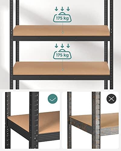 Heavy-Duty stålgaragehylla, 175 kg per hylla