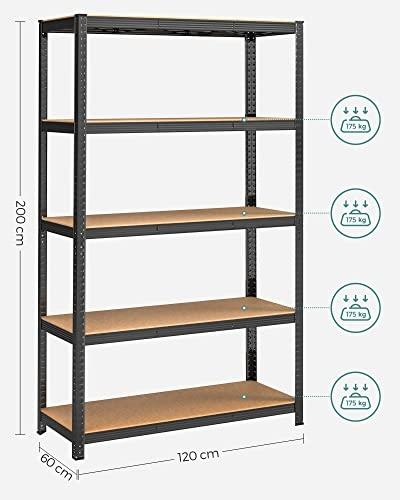 Heavy-Duty stålgaragehylla, 175 kg per hylla