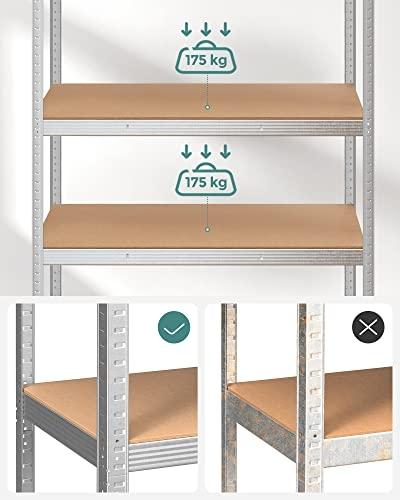 Heavy Duty stålgaragehylla, 875 kg kapacitet