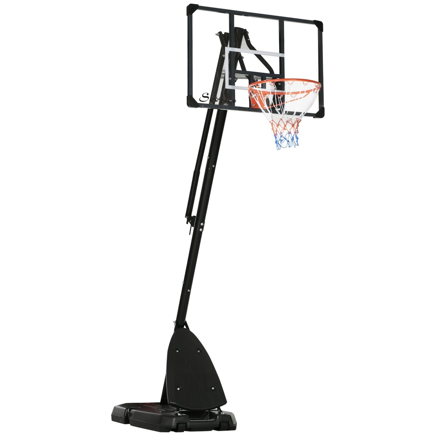 Höjdjusterbart Basketstativ 293-350 Cm Rullbart Basketstativ I Stål