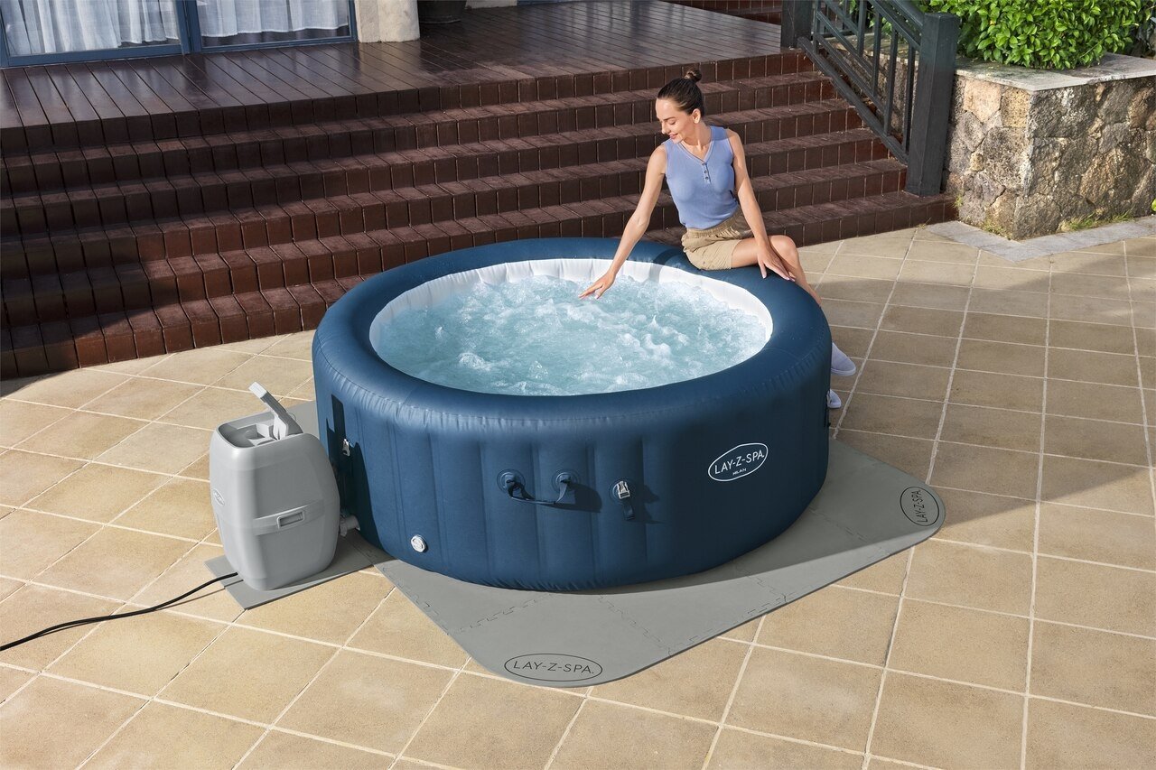 Jacuzzimåtte 196x196cm Holdbar polyethylen til alle SPA'er