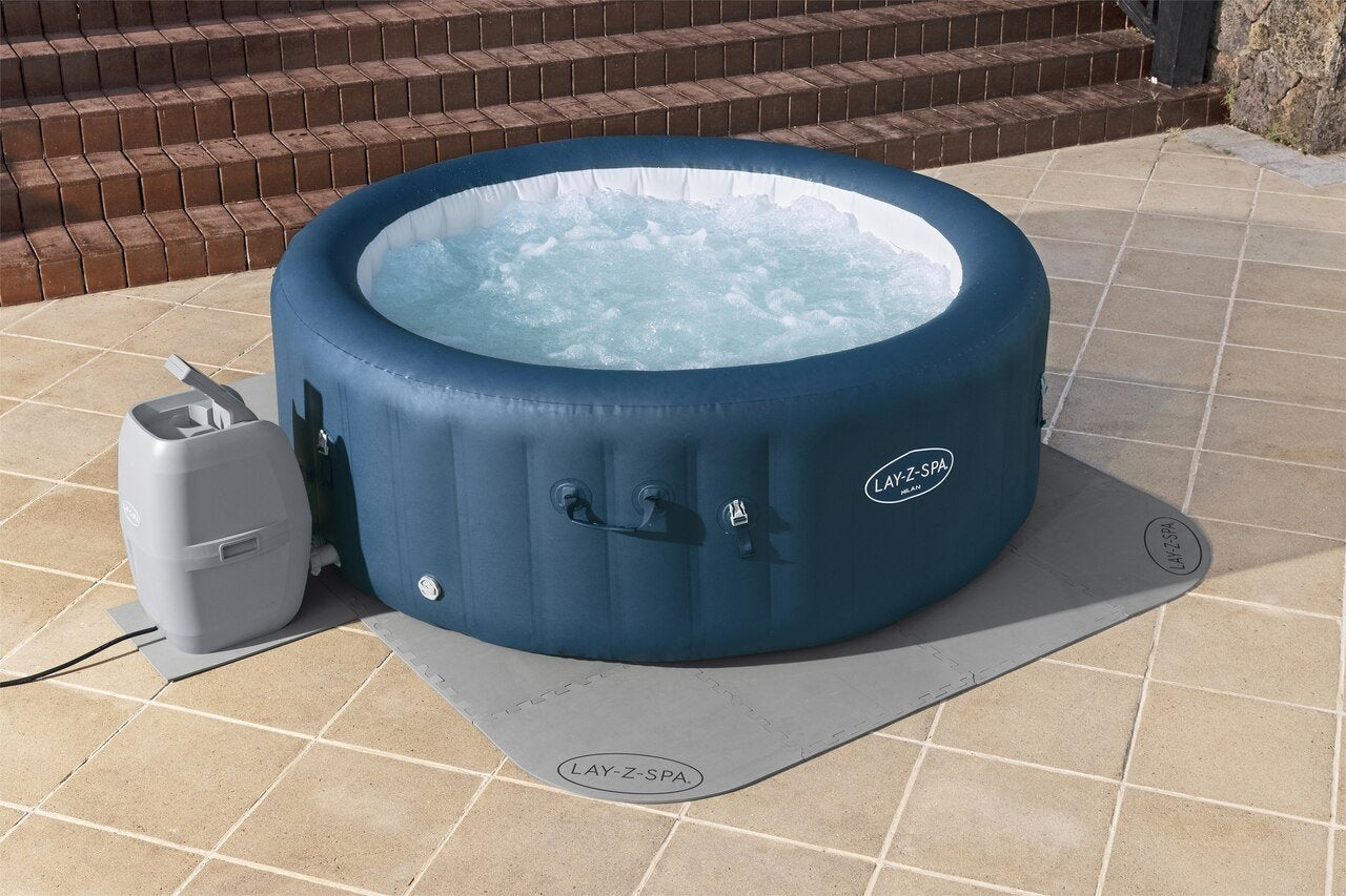 Jacuzzimåtte 196x196cm Holdbar polyethylen til alle SPA'er