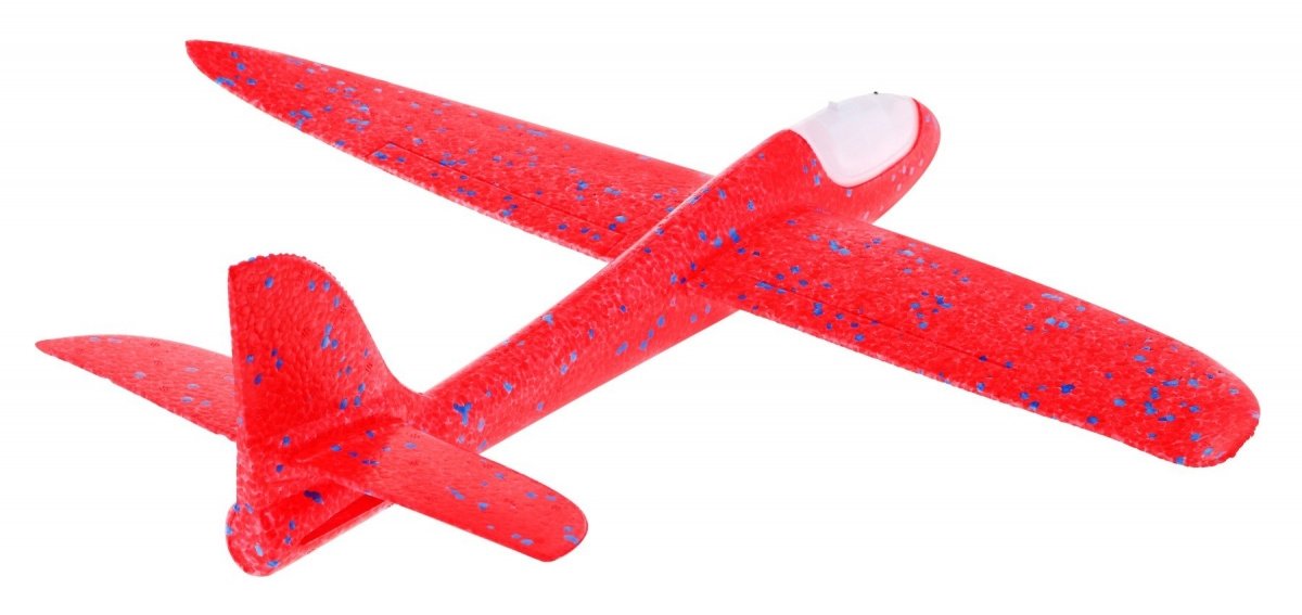 Light-Up Styrofoam Plane Model för barn, 47cm x 49cm