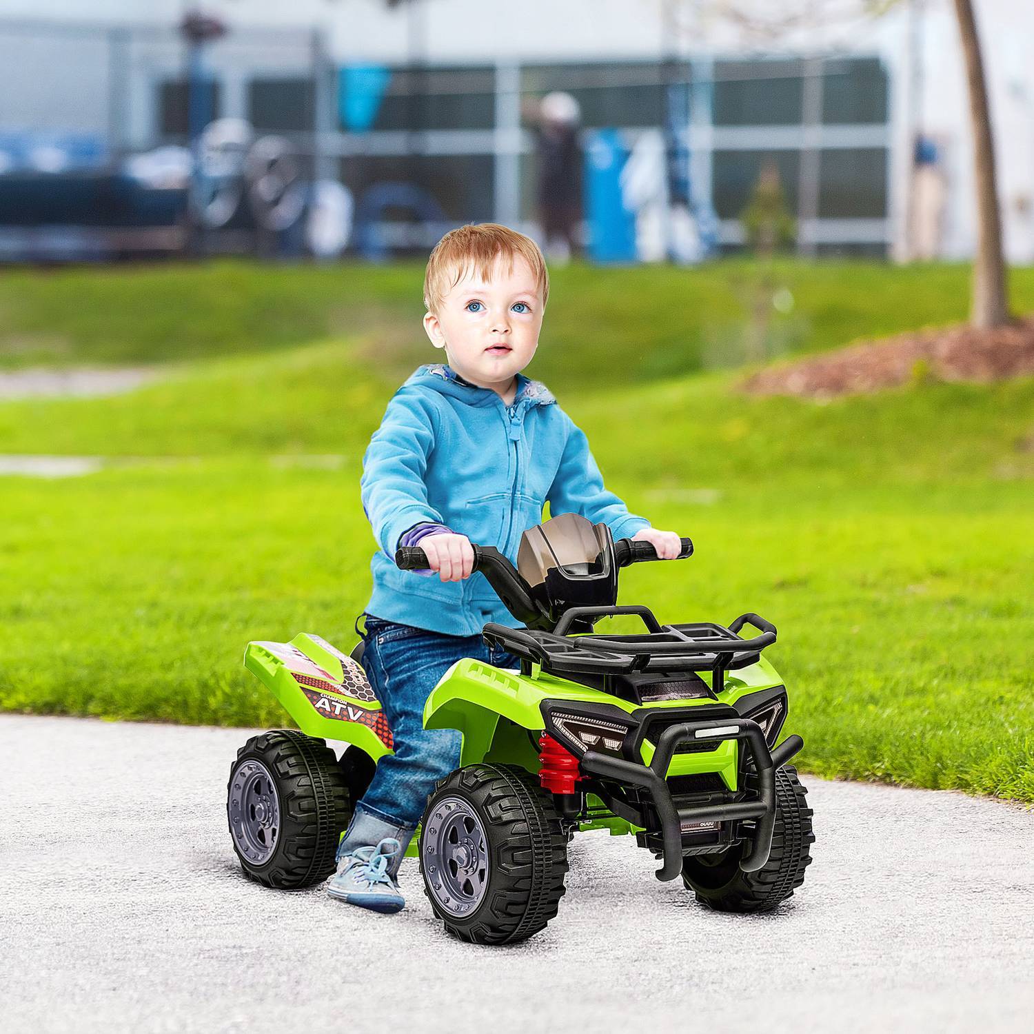 Mini Elektrisk Quad For Børn Elektrisk ATV Klapvogn Forlys Børnekøretøj Børn Motorcykel Elektrisk Quad For 18-36 måneder Børn Grøn