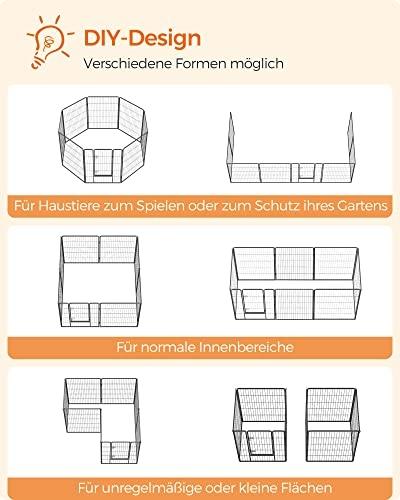 Mångsidig lekhage för husdjur inomhus/utomhus med 8 paneler