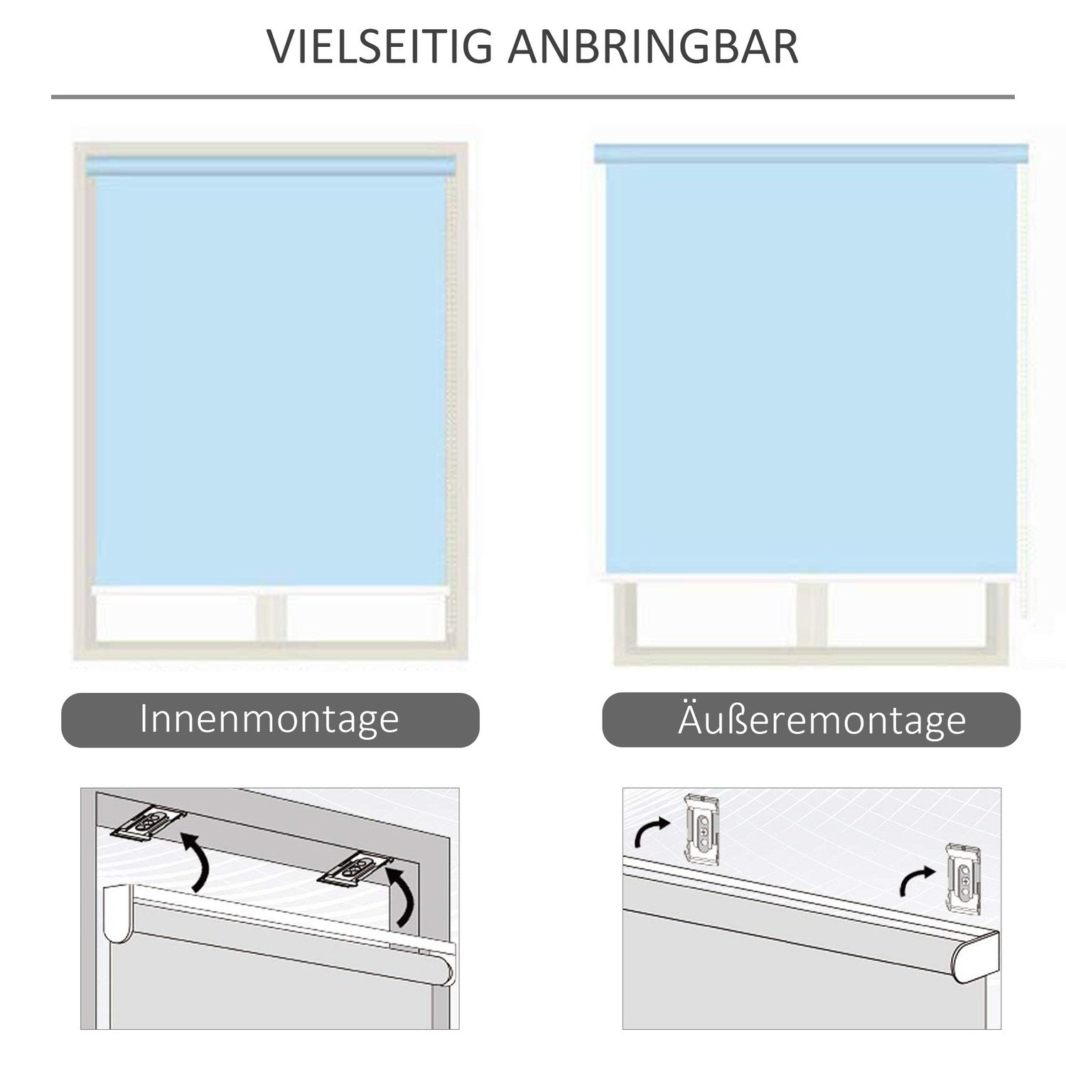 Vertikal Markise Balkon Markise Med Håndsving, Vindbeskyttelse Sidegardin, Polyester + Aluminium, Cremehvid, 120X200Cm