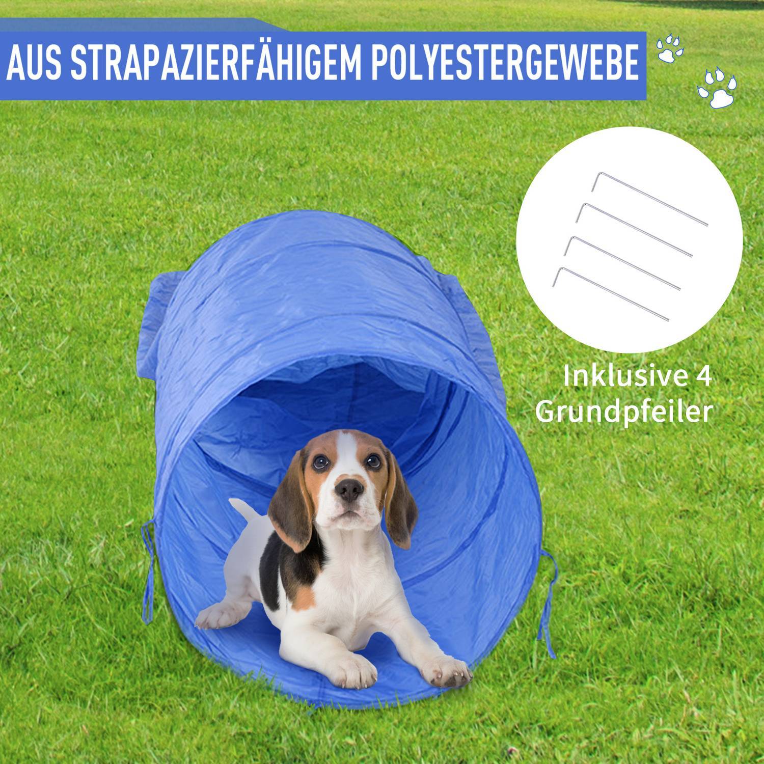 5 St. Hund Agility Set Training För Husdjur Hund Training Set Med Hundtunnel Inkluderar Väska Lätt Att Bära Polyester Plast Orange