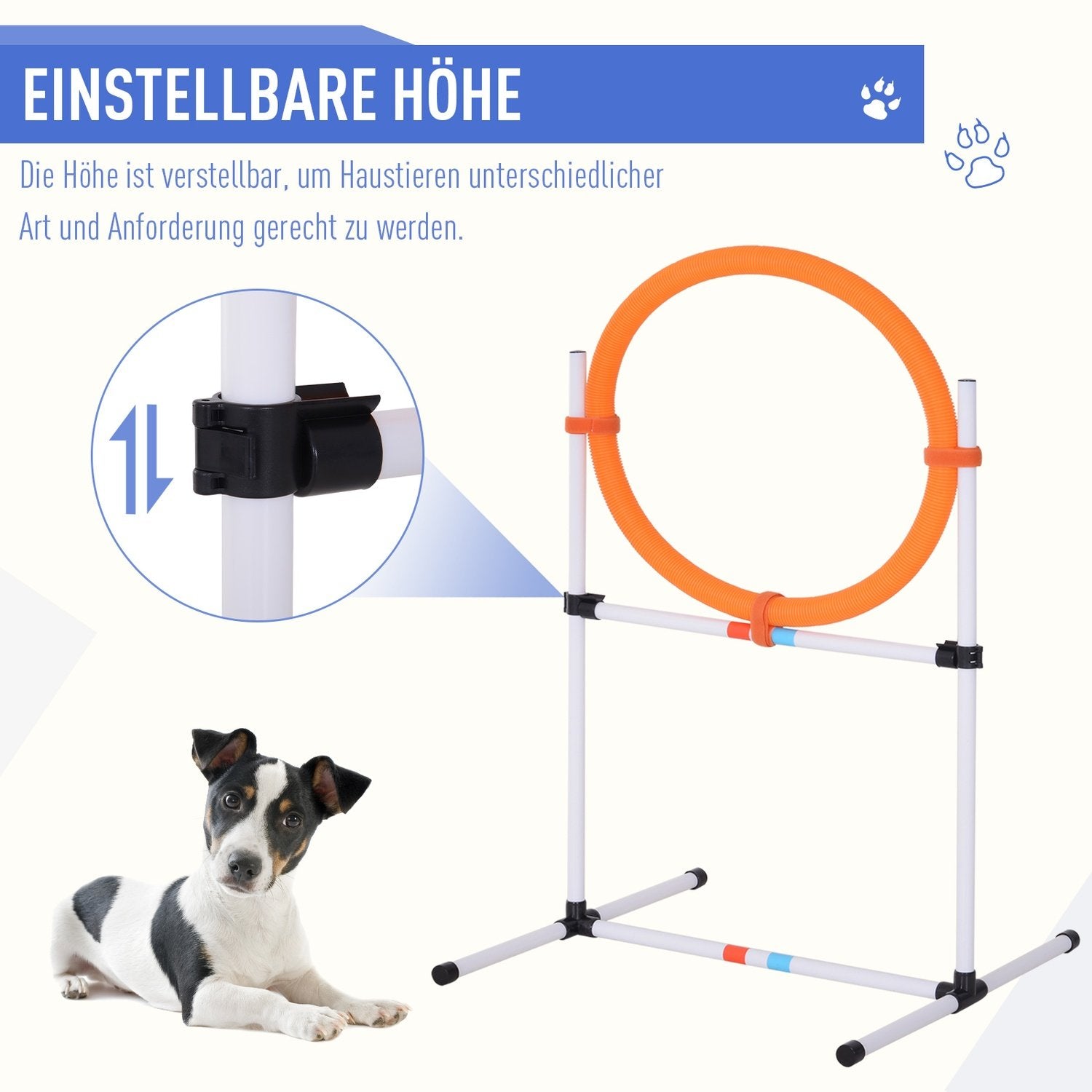 5 St. Hund Agility Set Training För Husdjur Hund Training Set Med Hundtunnel Inkluderar Väska Lätt Att Bära Polyester Plast Orange