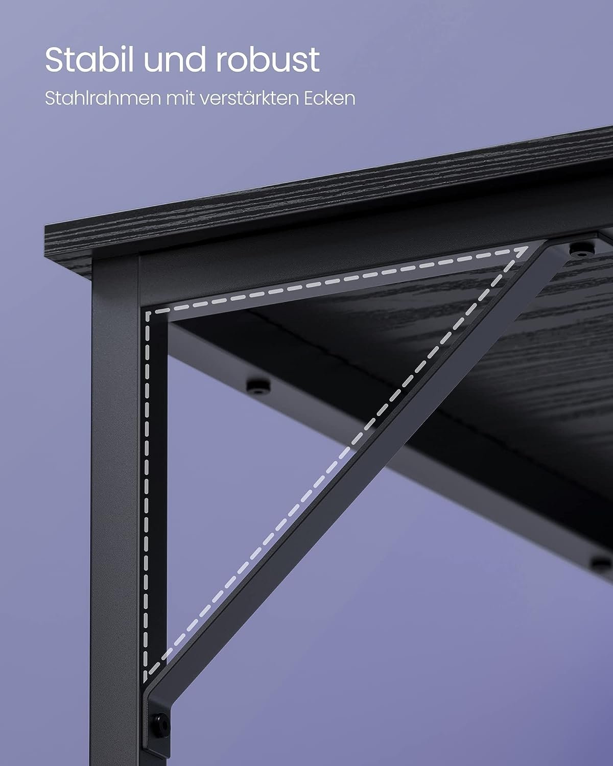 Robust industrikontorbord - 60x120cm, nem montering