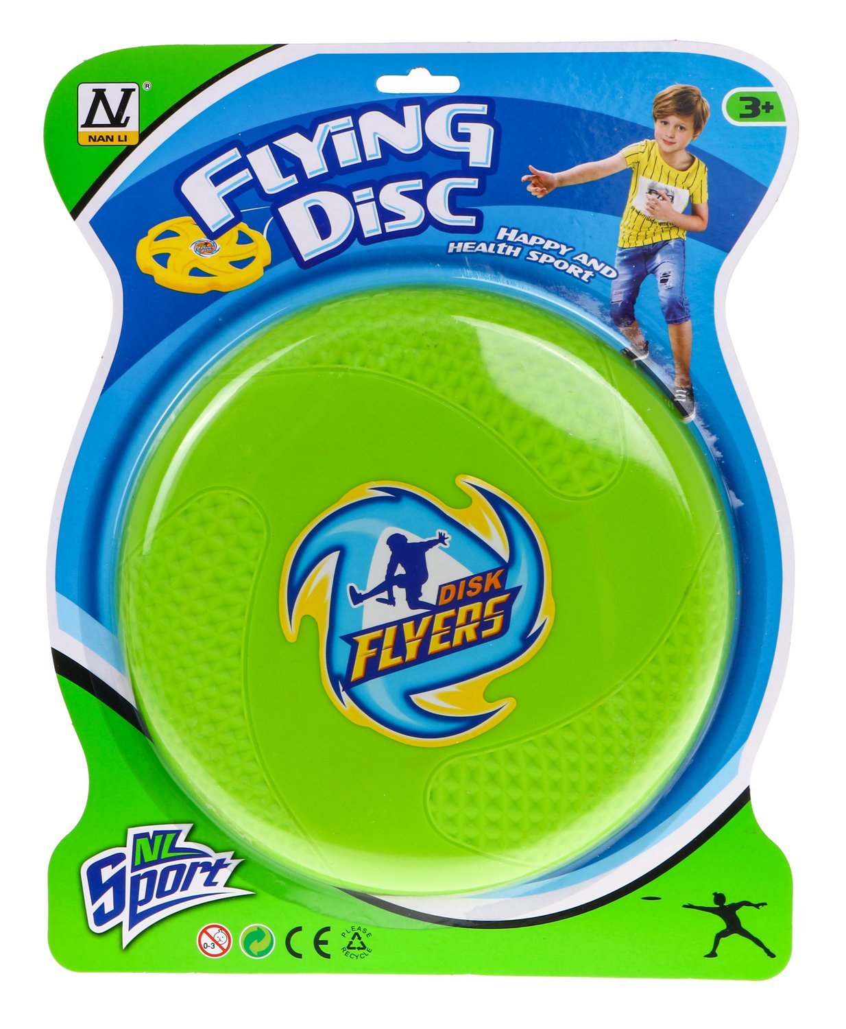 Slidstærk flyvende frisbee-skive til børn, 23 cm diameter