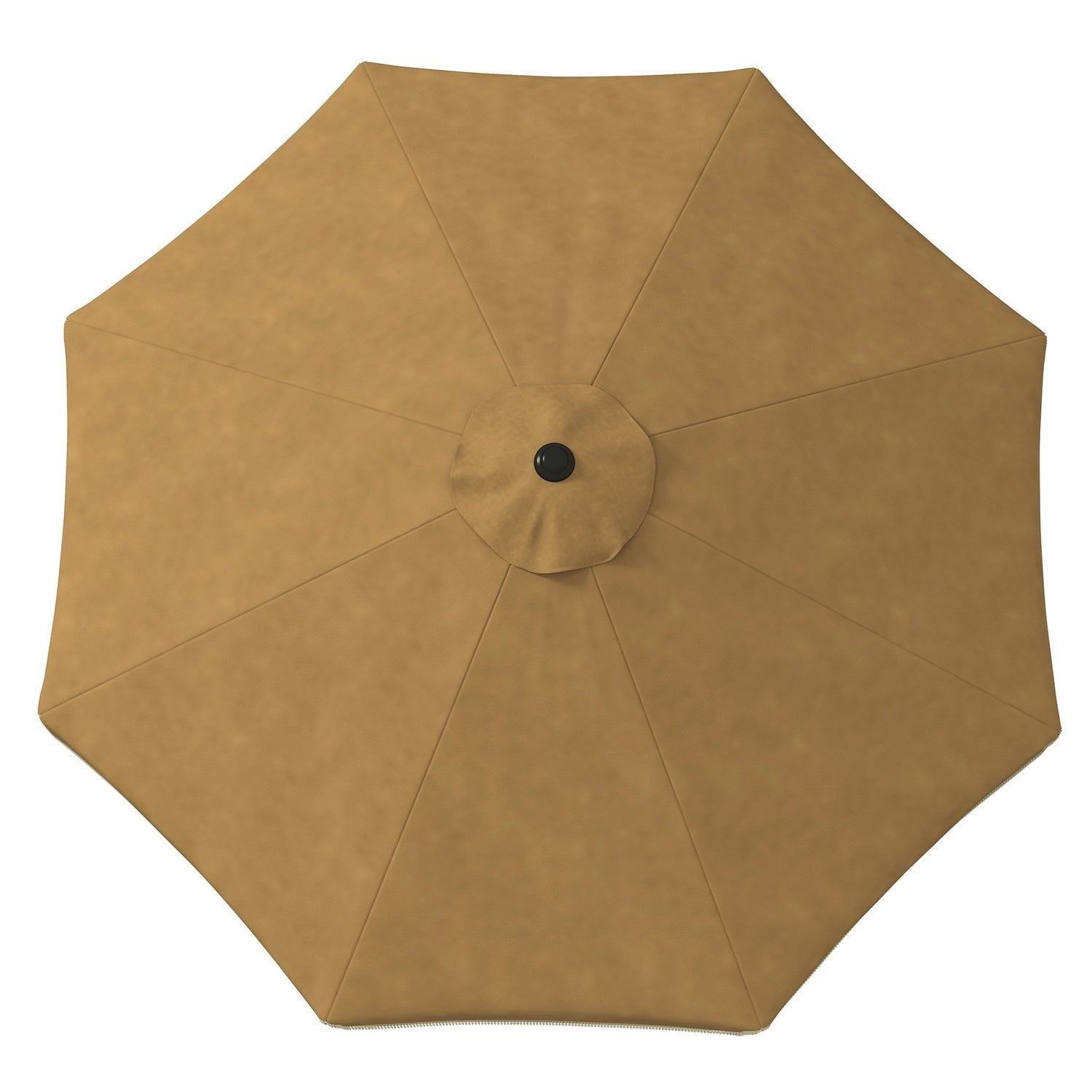 Parasol Diameter 265 Cm Terrasse Paraply Med Frynser Vippe Strand Parasol Med 8 Ribber Til Have Balkon Khaki