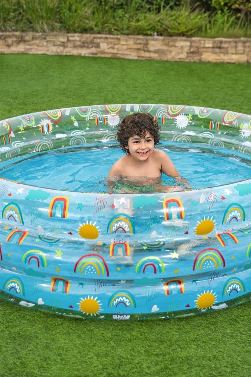 Tropical Play Pool 67"x21" med sikkerhedsventiler og reparationsplaster