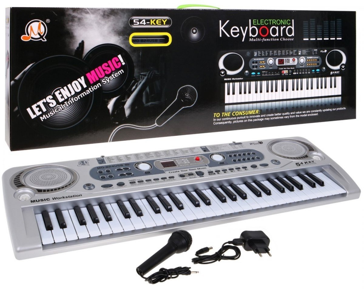 USB Digital Music Keyboard med 100 toner og rytmer