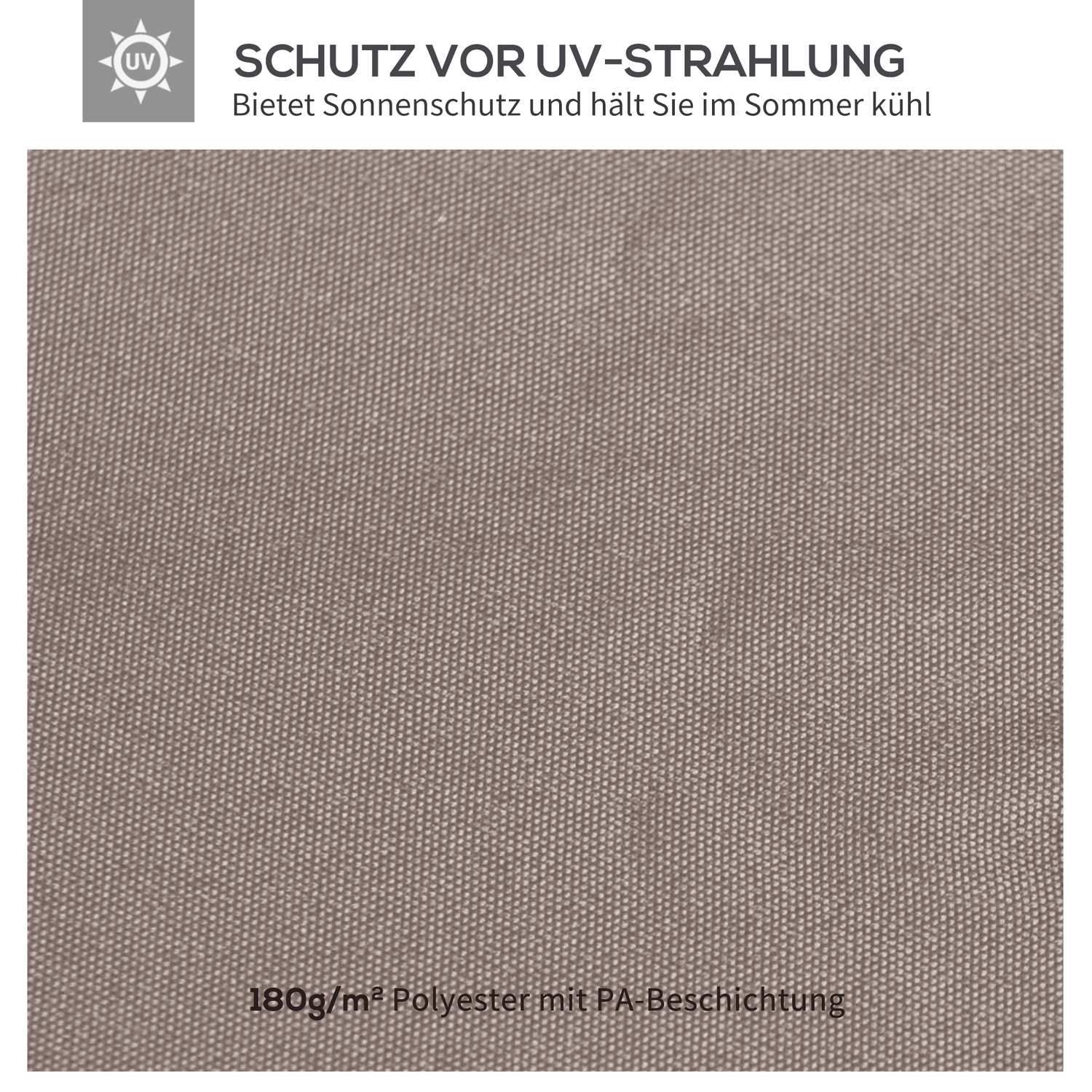 Udskiftning af pavillontag Pavillontag Pavillondæksel Solbeskyttelse Polyester Beige 2,98 X 2,95 M