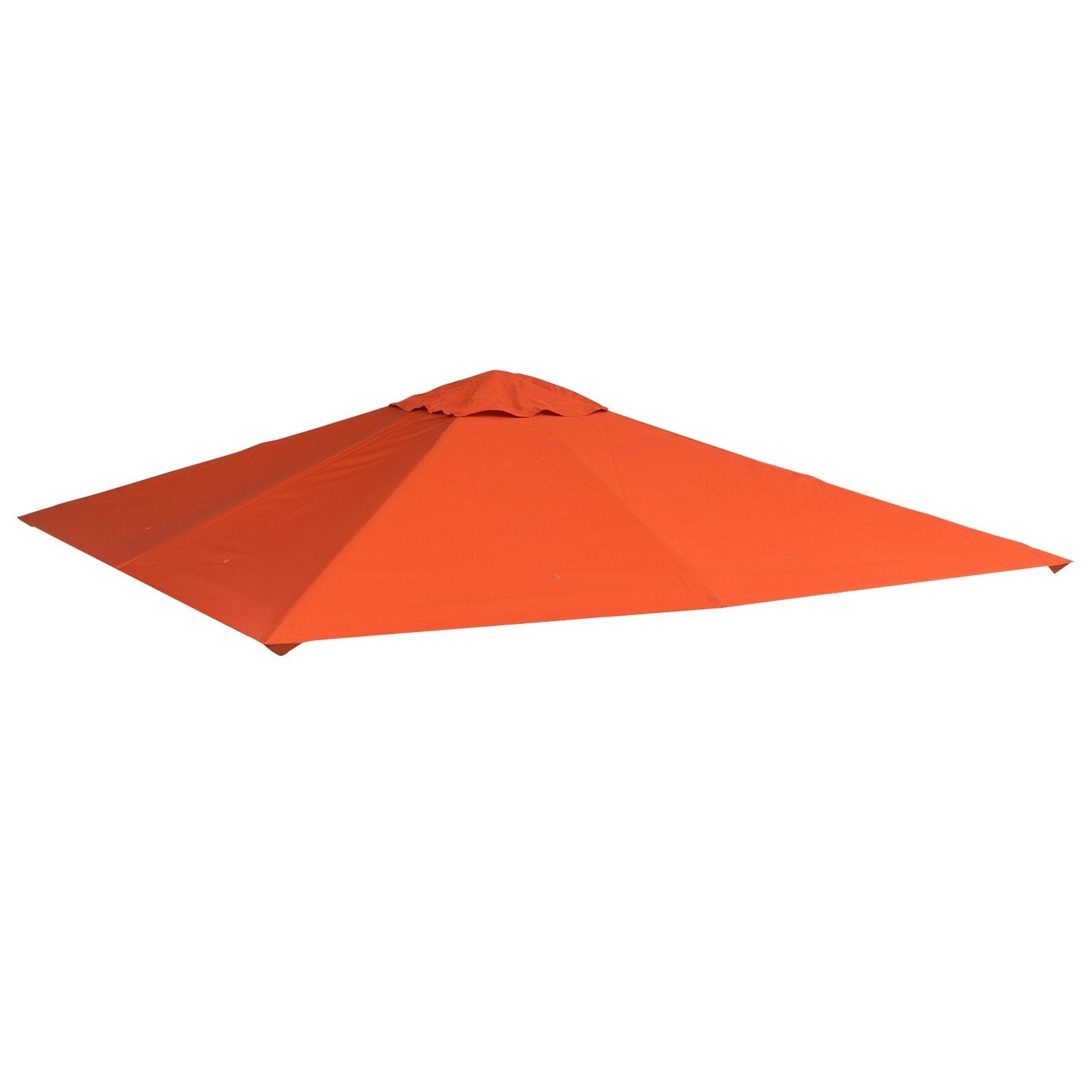 Udskiftning af baldakin til Gazebo Solskærm Gazebo Cover lavet af polyester, orange, 2,98 X 2,95 M