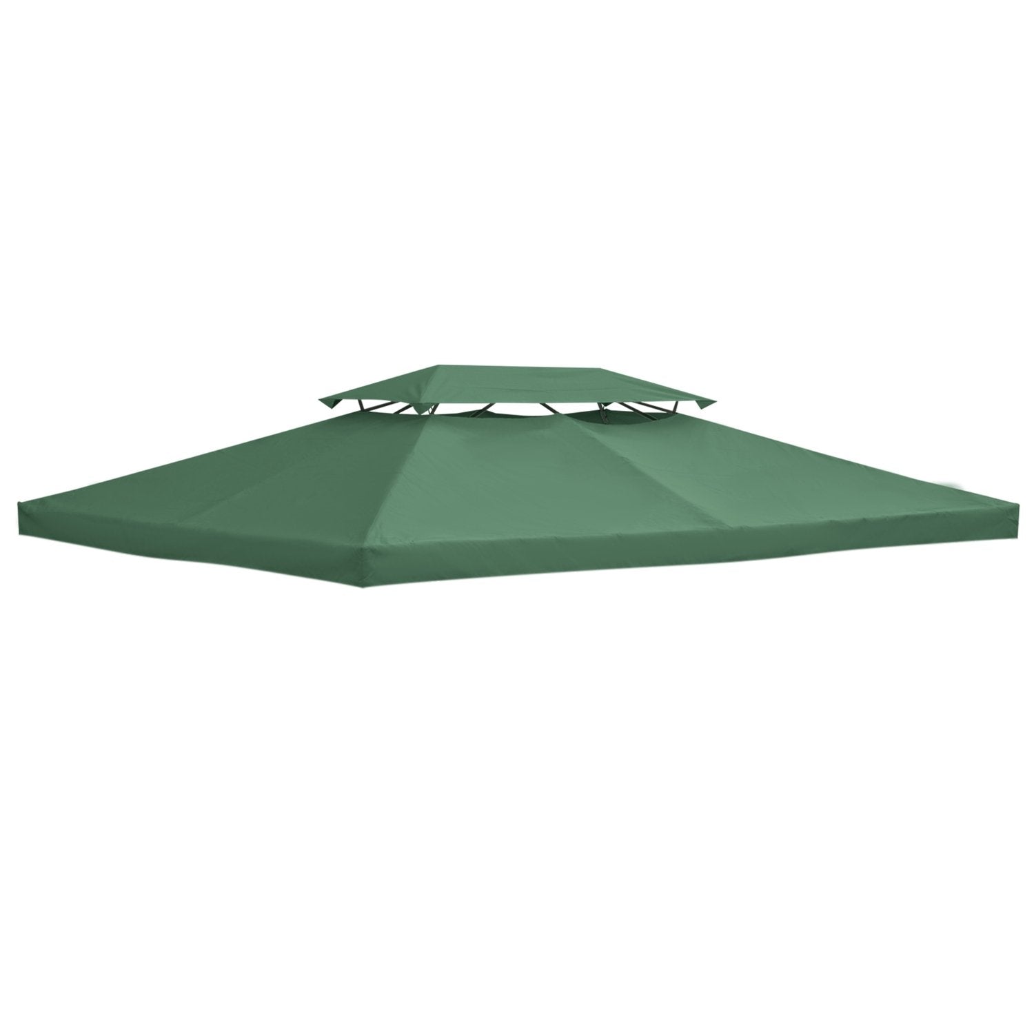 Replacement Roof Gazebo Tak För Garden Gazebo, Polyester, 3X4M, Grön